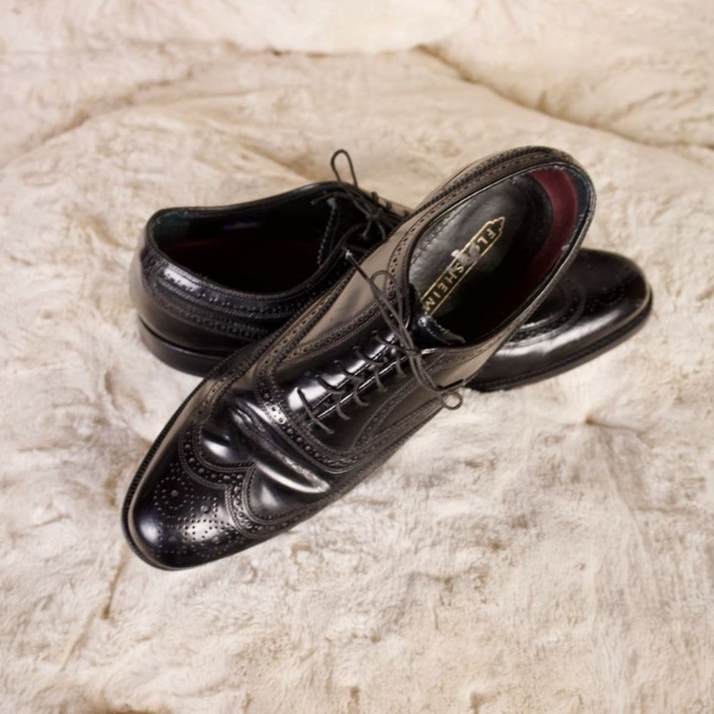 Vintage Men's Wingtip Oxford Shoes